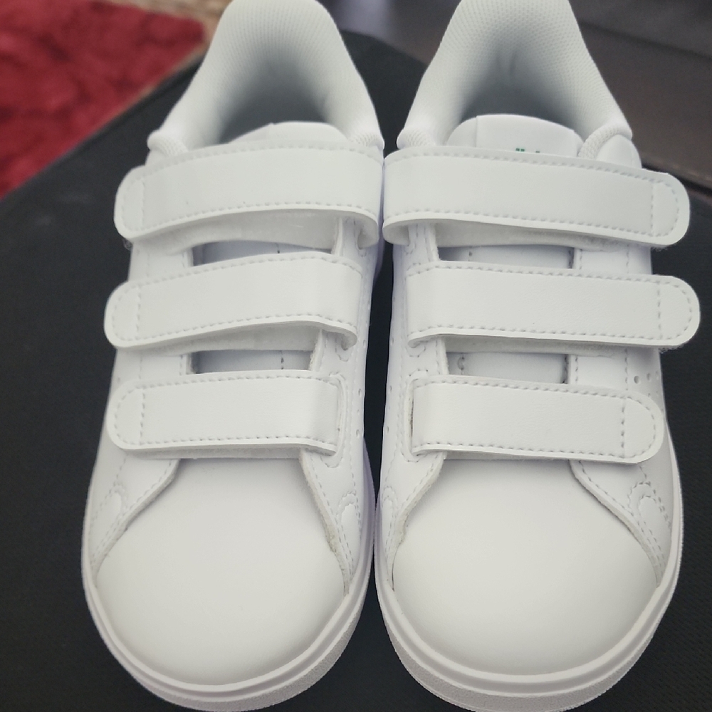 Adidas White Velcro Strap Sneakers
